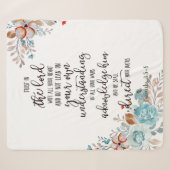 Couverture Sherpa Fleur de confiance dans le Seigneur (Devant (Horizontal))