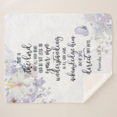 Couverture Sherpa Fleur de confiance dans le Seigneur (Devant (Horizontal))