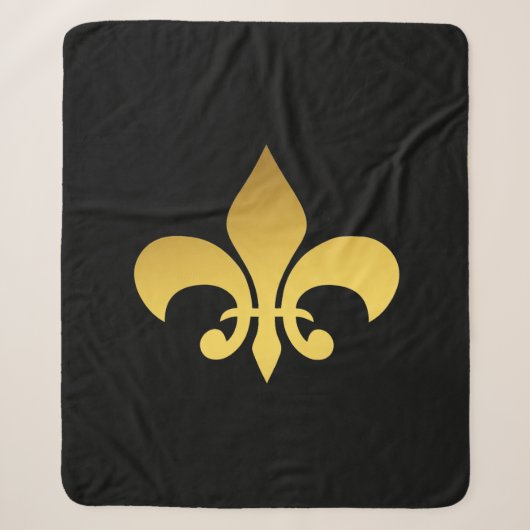 Couverture Sherpa Fleur de lis (Devant)