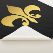 Couverture Sherpa Fleur de lis (3/4)