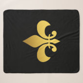 Couverture Sherpa Fleur de lis (Devant (Horizontal))