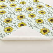 Couverture Sherpa Fleur de tête de tournesol (3/4)