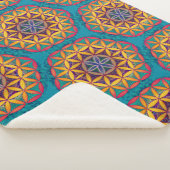 Couverture Sherpa Fleur de vie Mandala (3/4)