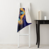 Couverture Sherpa Fleur de vie Merkaba Star - Géométrie sacrée (En situation)