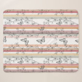 Couverture Sherpa Fleur d'Elegant Papillon (10) (Devant (Horizontal))