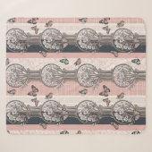 Couverture Sherpa Fleur d'Élégant Papillon (5) (Devant (Horizontal))