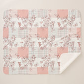 Couverture Sherpa Fleur d'élégant papillon (7) (Devant (Horizontal))