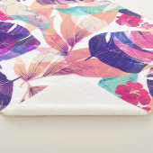 Couverture Sherpa Fleur d'été à l'aquarelle 2 (3/4)