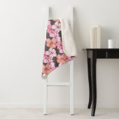 Couverture Sherpa Fleur d'hibiscus (En situation)