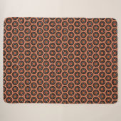 Couverture Sherpa Fleur d'Orange d'Automne (Devant (Horizontal))