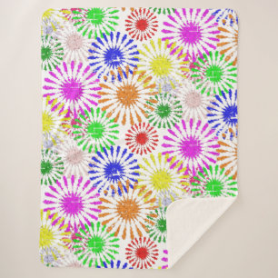 Couverture Sherpa Fleur en panne