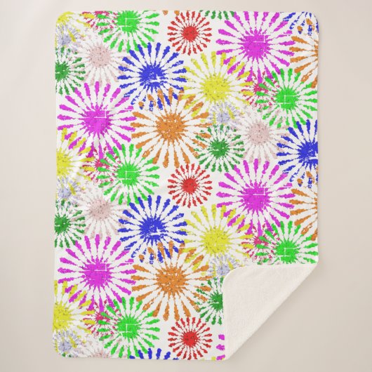 Couverture Sherpa Fleur en panne (Devant)