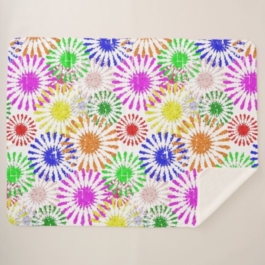 Couverture Sherpa Fleur en panne (Devant (Horizontal))