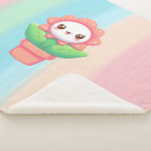 Couverture Sherpa Fleur mignonne, capricieuse en pot (3/4)