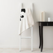 Couverture Sherpa fleur noire (En situation)