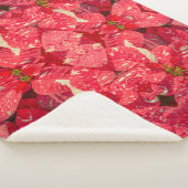 Couverture Sherpa Fleur plante rouge Poinsettia (3/4)