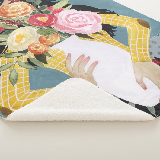 Couverture Sherpa Fleur Vase fille (3/4)