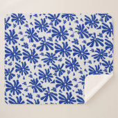 Couverture Sherpa Fleurie milieu du siècle Groovy 60s (Devant (Horizontal))