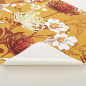 Couverture Sherpa Fleuron Rétro : Art de la ligne florale inachevé (3/4)