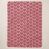 Couverture Sherpa Fleurs (Devant)