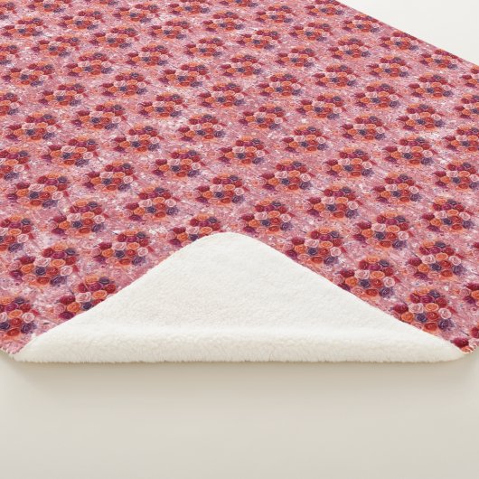 Couverture Sherpa Fleurs (3/4)