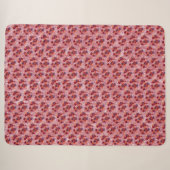 Couverture Sherpa Fleurs (Devant (Horizontal))