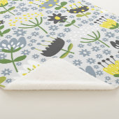 Couverture Sherpa fleurs (3/4)
