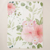Couverture Sherpa Fleurs aquarelles 20 (Devant)
