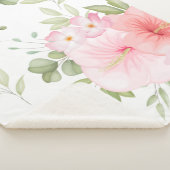 Couverture Sherpa Fleurs aquarelles 20 (3/4)