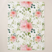 Couverture Sherpa Fleurs aquarelles 23 (Devant)