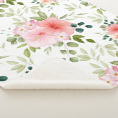 Couverture Sherpa Fleurs aquarelles 23 (3/4)