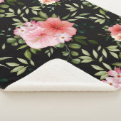 Couverture Sherpa Fleurs aquarelles 25 (3/4)
