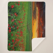 Couverture Sherpa FLEURS au coucher du soleil (Devant)