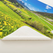 Couverture Sherpa Fleurs | Canton des Grisons de Dandelion, Suisse (3/4)
