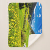 Couverture Sherpa Fleurs | Canton des Grisons de Dandelion, Suisse (Devant)