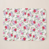 Couverture Sherpa fleurs - Couleurs simples et variées (Devant (Horizontal))
