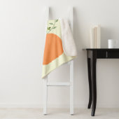 Couverture Sherpa Fleurs d'action de grâces en Citrouille Nom person (En situation)