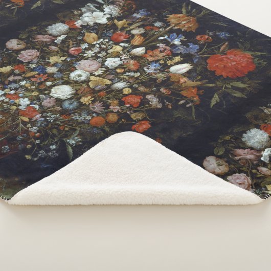 Couverture Sherpa Fleurs dans un bateau en bois Jan Brueghel l'aîné (3/4)