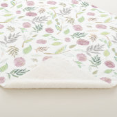 Couverture Sherpa Fleurs d'aquarelle 1 (3/4)