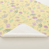 Couverture Sherpa Fleurs d'aquarelle festive 2 (3/4)