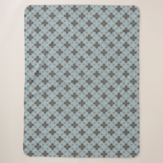 Couverture Sherpa Fleurs de bronze (Devant)