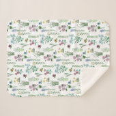 Couverture Sherpa Fleurs de champ Floral | Sherpa Blanket (Devant (Horizontal))
