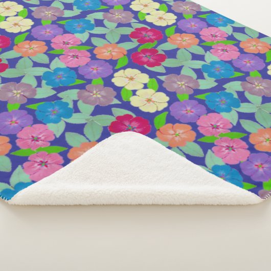 Couverture Sherpa Fleurs de géranium Sherpa Blanket (3/4)