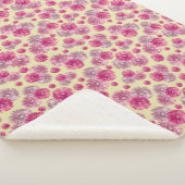 Couverture Sherpa Fleurs de gerbera rose tendre (3/4)