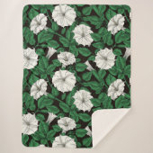 Couverture Sherpa Fleurs de lune 2 (Devant)