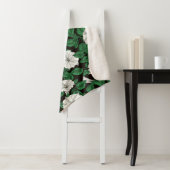 Couverture Sherpa Fleurs de lune 2 (En situation)