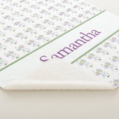 Couverture Sherpa Fleurs de papillon 150 x 200 (3/4)
