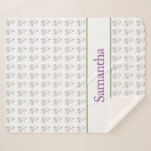 Couverture Sherpa Fleurs de papillon 150 x 200 (Devant (Horizontal))