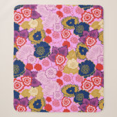 Couverture Sherpa Fleurs de printemps (Devant)