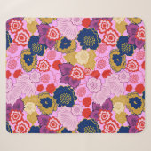 Couverture Sherpa Fleurs de printemps (Devant (Horizontal))